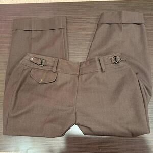 Brown sharagano studio pants with